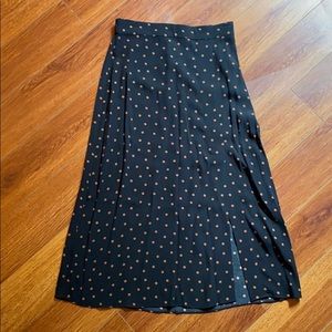 NWOT EverNew Polka Dot Midi Skirt